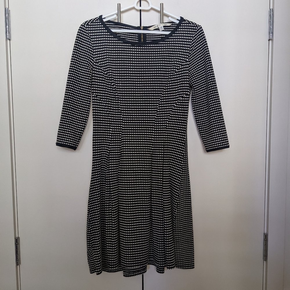 Max Studio fit and flare gingham dress